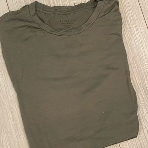 AllSaints Crew Neck- Olive Green